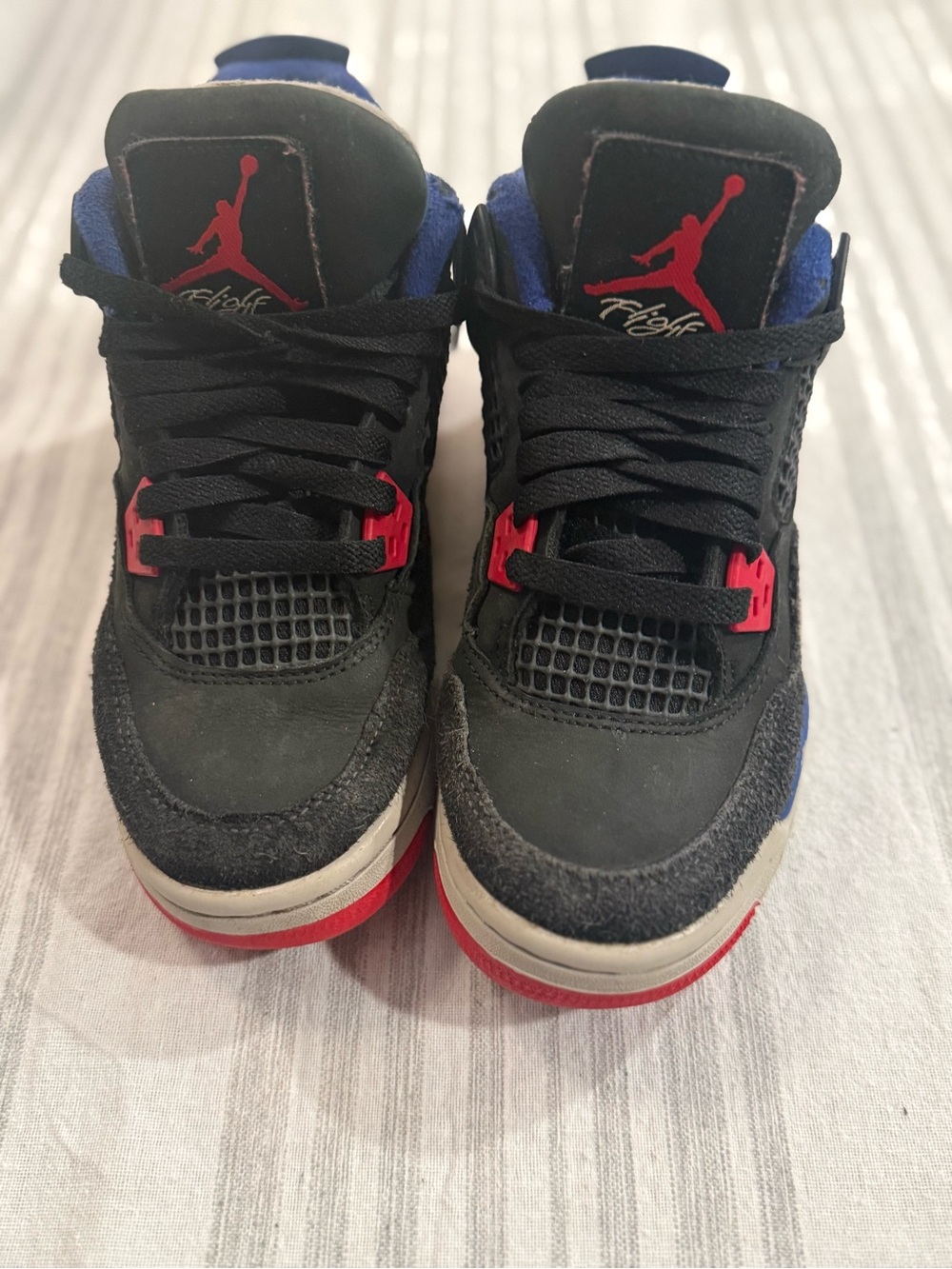 Nike Air Jordan 4 Retro GS Rare Air IB4171-003 Black Blue Red Grey Youth 4Y